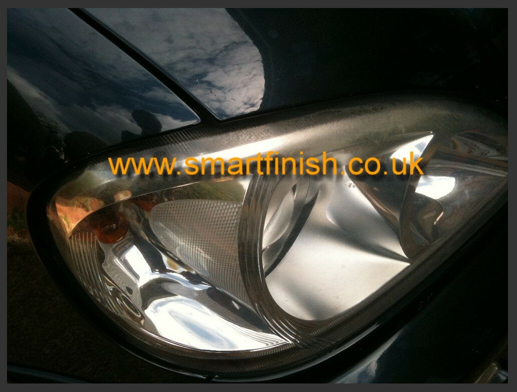 Headlight Restoration Before - Mercedes