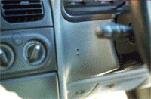 Dashboard Telephone Hole - Before Repair